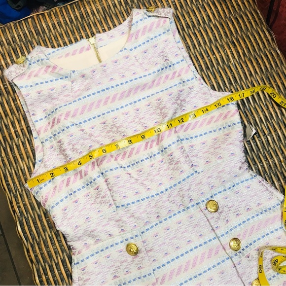 NWT Laundry by Shelli Segal Black Multicolored Tweed Dress Sz 4 - Picture 10 of 12